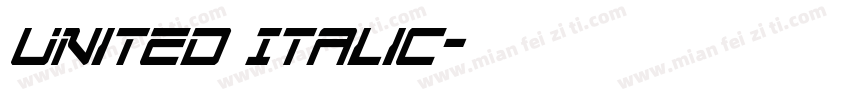 United Italic字体转换